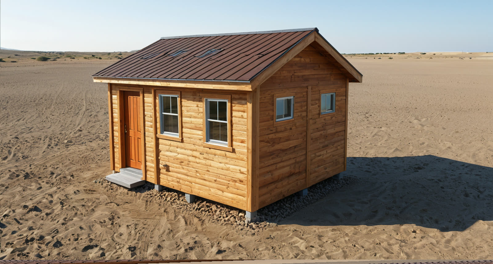 Architectural rendering of the planned mountain cabin sited on the 333 Van Eden property